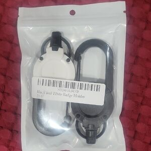 Black and White Badge Holder